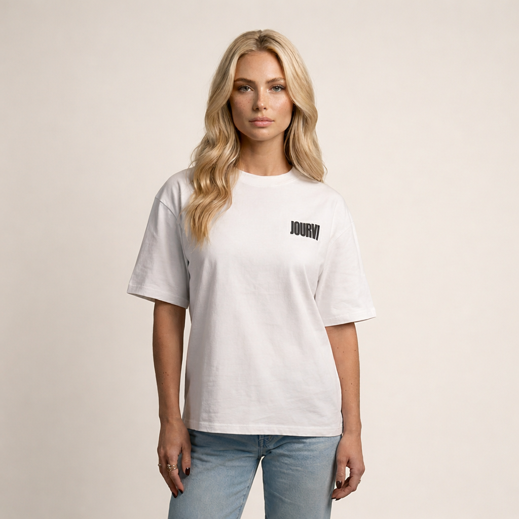 Jourvi Oversized T-shirt Wit