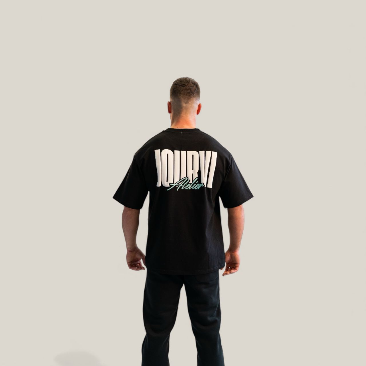 Jourvi Oversized T-shirt Zwart