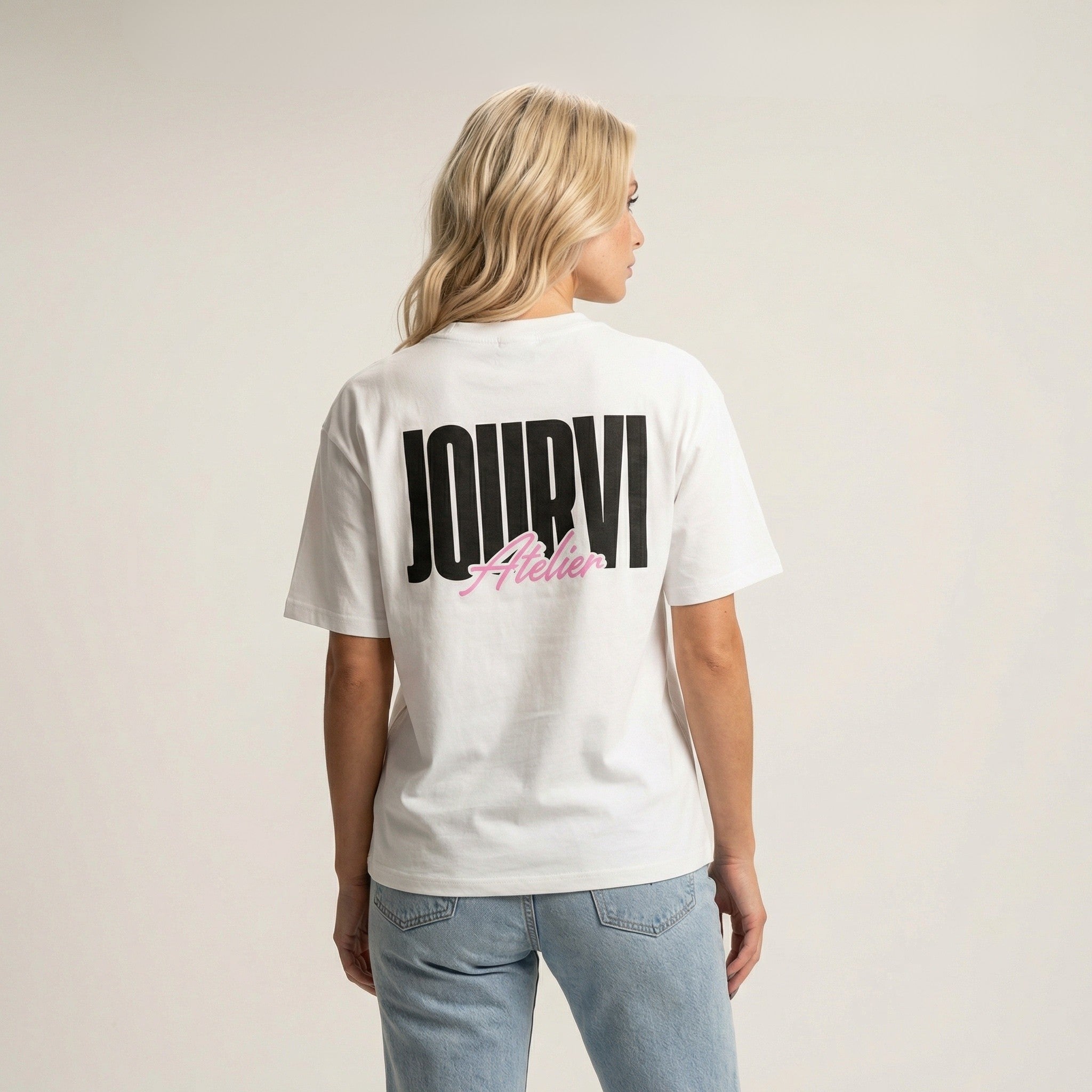 Jourvi Oversized T-shirt Wit